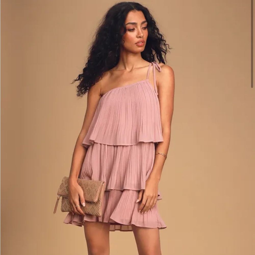 Lulu's Pink Layered Dress